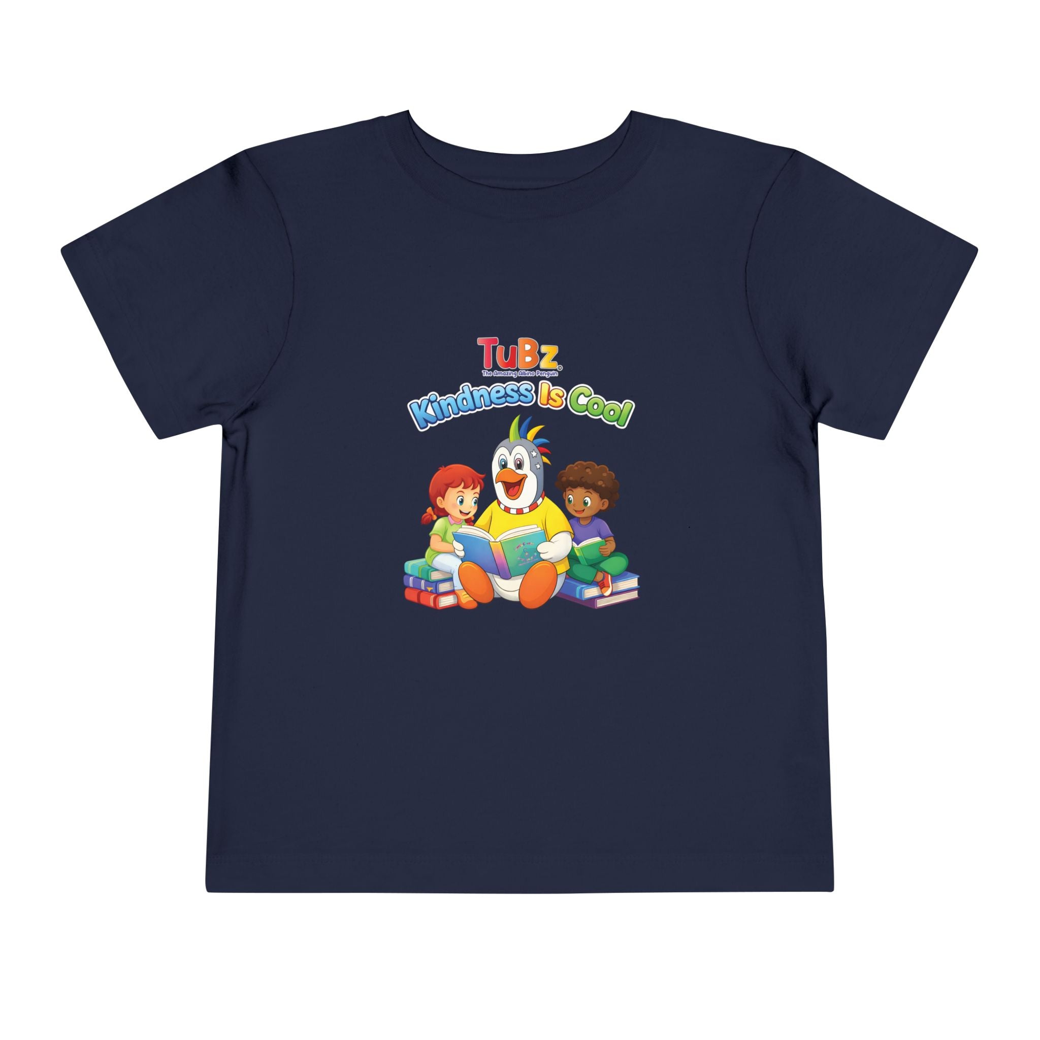 TuBz™ "Kindness Is Cool" Kids T-Shirt - Positive Message Graphic Tee | Smile Universe TuBz4Kidz