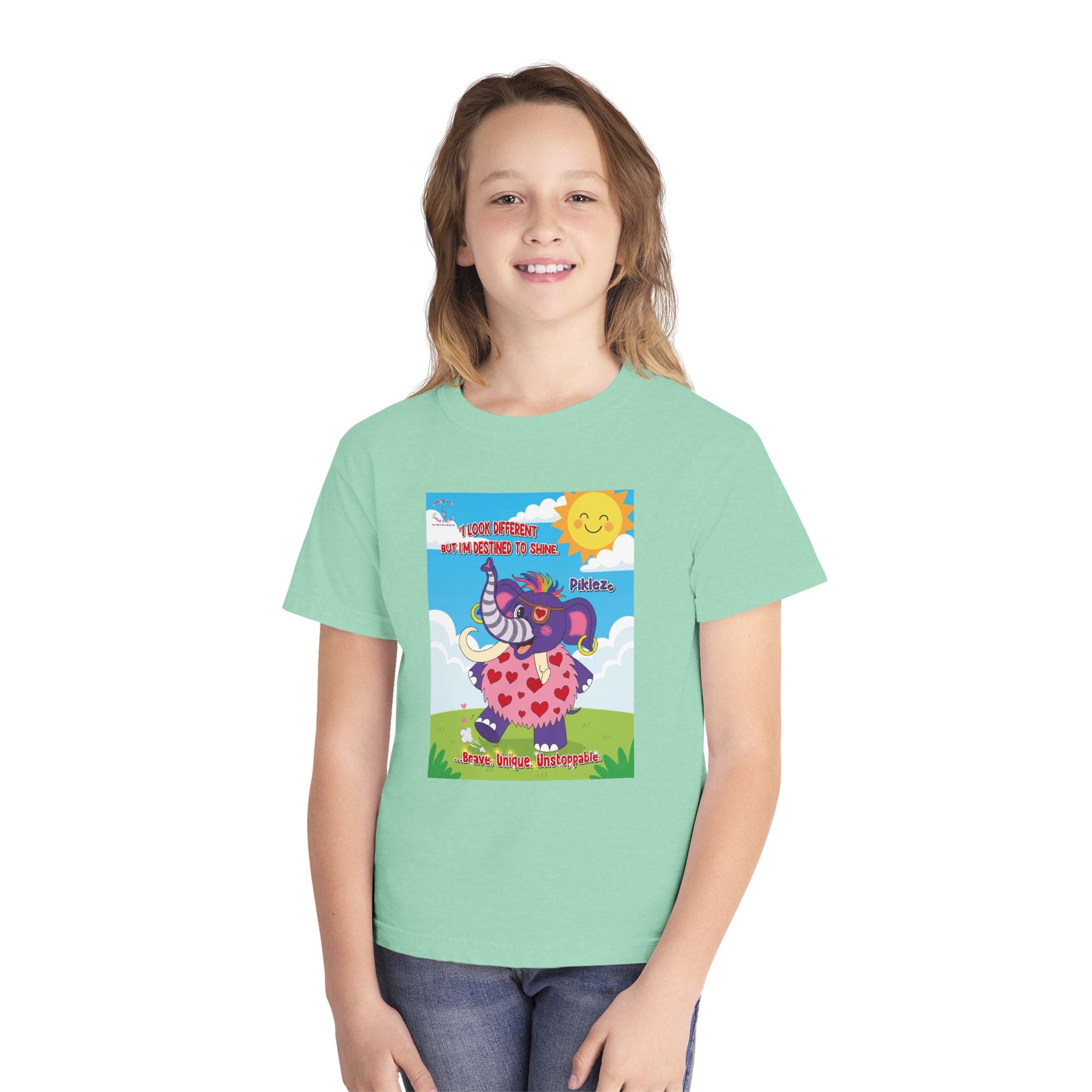 Piklez™ Youth Tee – “Destined to Shine” Graphic T-Shirt | Smile Universe Collection