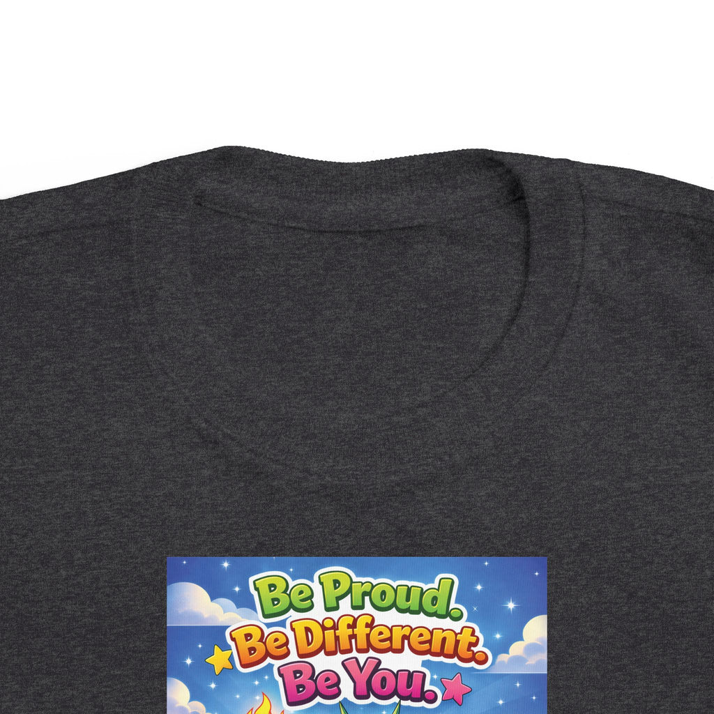 TuBz™ "Be Proud. Be Different. Be You." Kids T-Shirt - Inspirational Graphic Tee