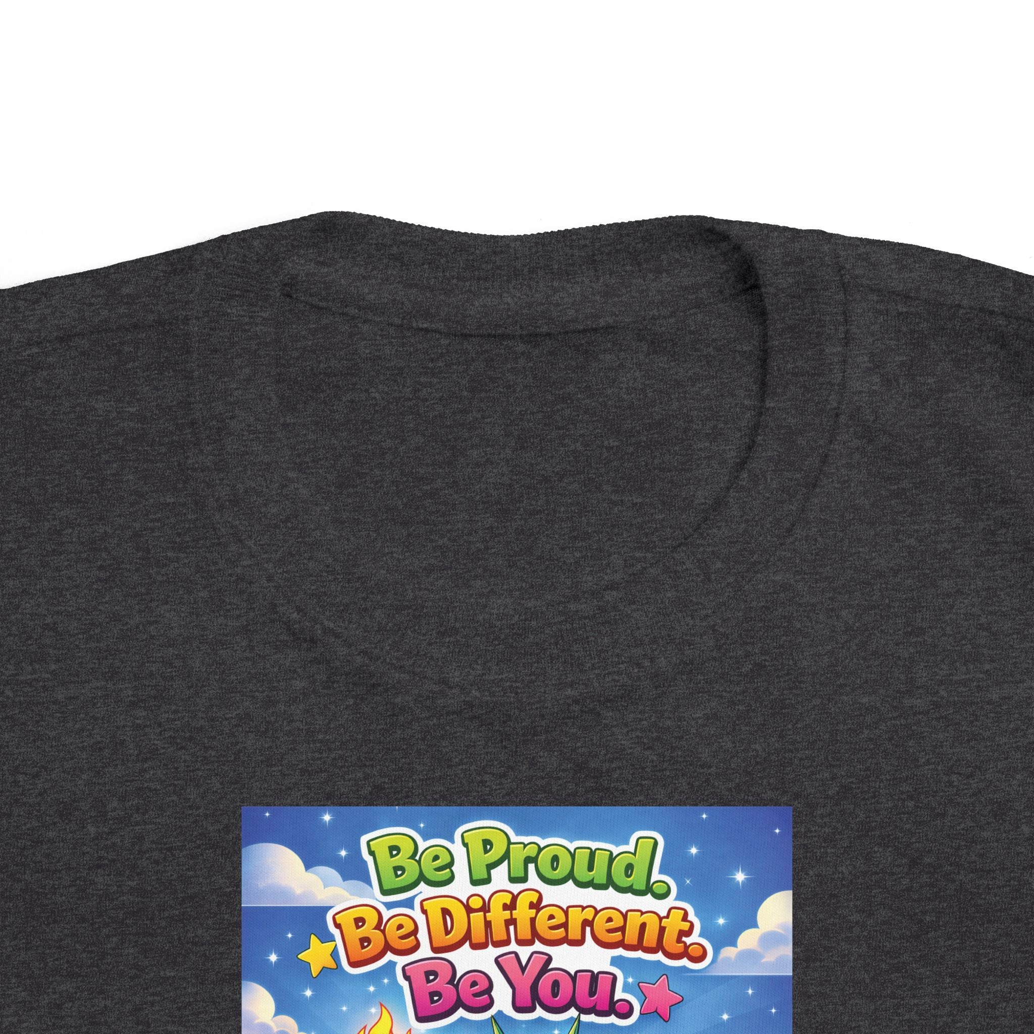 TuBz™ "Be Proud. Be Different. Be You." Kids T-Shirt - Inspirational Graphic Tee