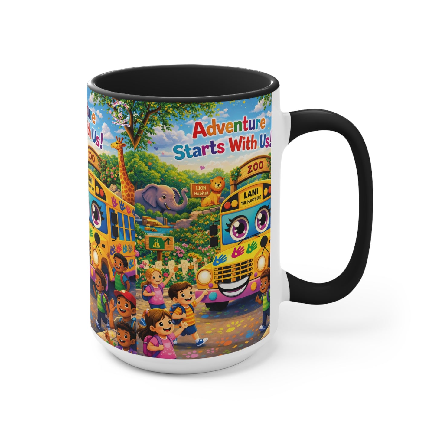 Lani™ Accent Mug – "Adventure Starts With Us!" Graphic