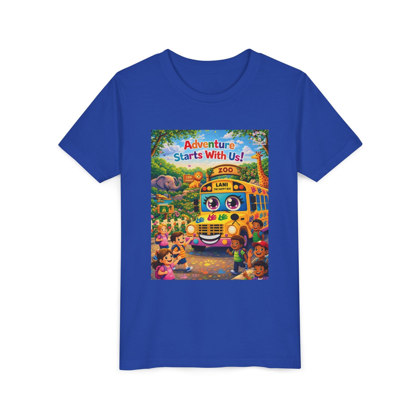 Lani™ Youth Short Sleeve Tee – "Adventure Starts With Us!" Graphic