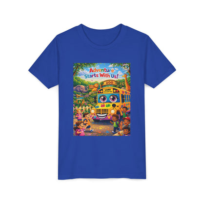 Lani™ Youth Short Sleeve Tee – "Adventure Starts With Us!" Graphic