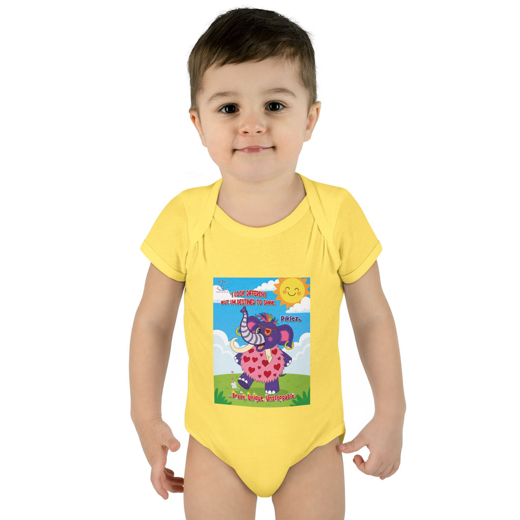 Piklez™ Infant Bodysuit – “Destined to Shine” Baby Outfit | Smile Universe Collection