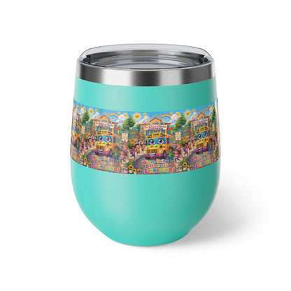 Lani™ 12oz Copper Vacuum Insulated Cup – "Where Being Different is CELEBRATED!" Graphic