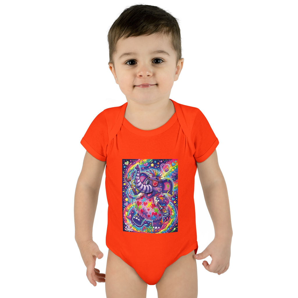 Piklez™ Infant Baby Rib Bodysuit – "Magic Paint!" Graphic | Smile Universe Collection