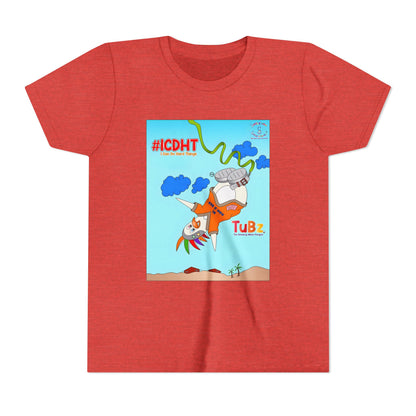 TuBz™ "I Can Do Hard Things" Youth T-Shirt - Motivational Kids Graphic Tee