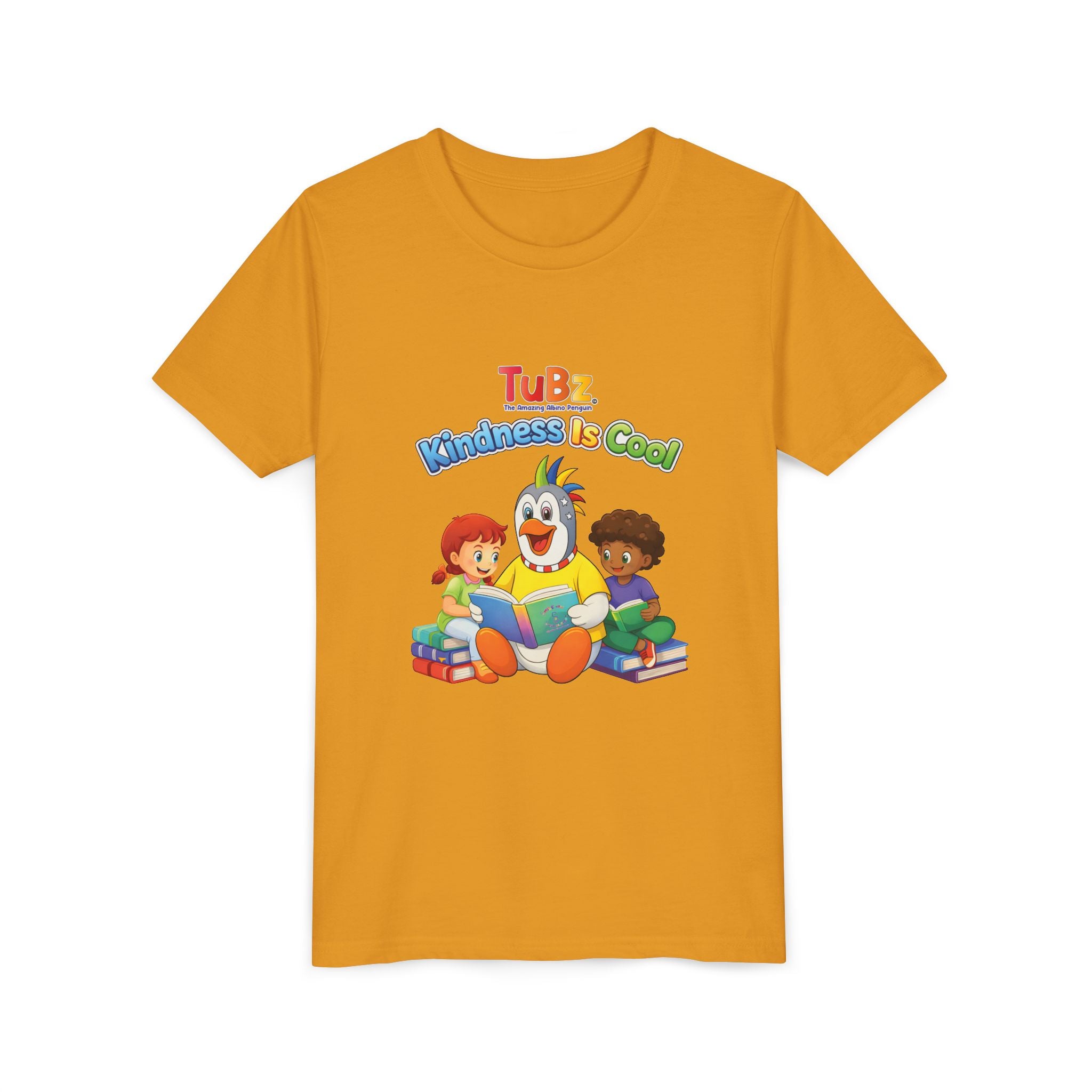 TuBz™ "Kindness Is Cool" Kids T-Shirt - Positive Message Graphic Tee | Smile Universe TuBz4Kidz