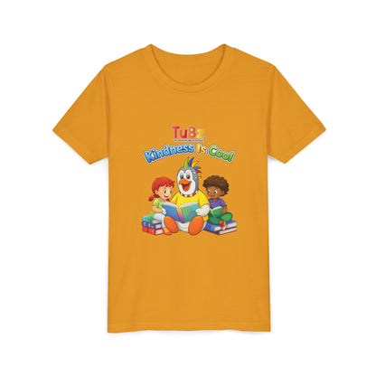 TuBz™ "Kindness Is Cool" Kids T-Shirt - Positive Message Graphic Tee | Smile Universe TuBz4Kidz