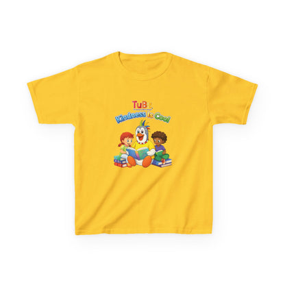 TuBz™ "Kindness Is Cool" Kids T-Shirt - Positive Message Graphic Tee | Smile Universe TuBz4Kidz