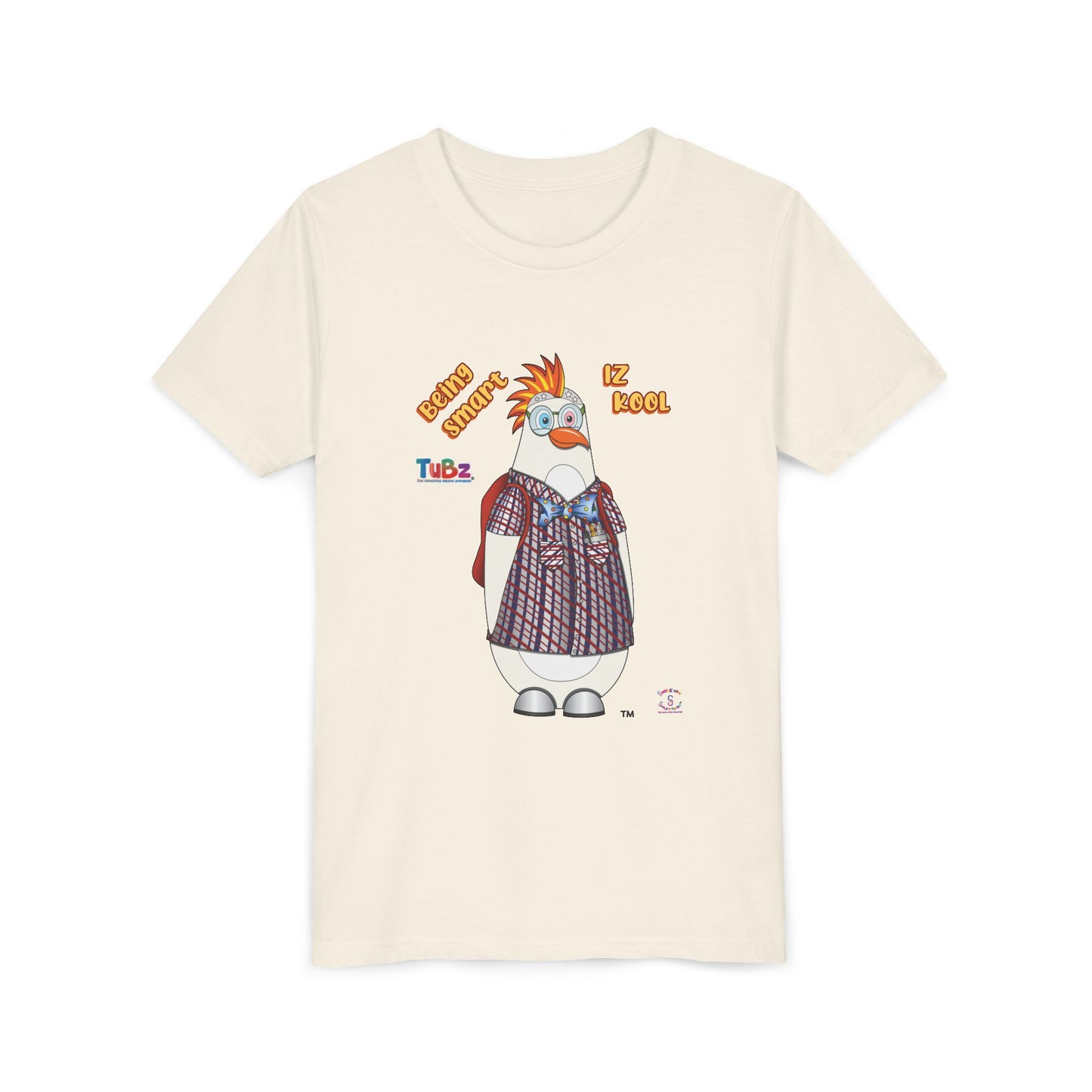 TuBz™ "Being Smart Iz Kool" Youth Graphic T-Shirt - Educational Kids Tee | TuBz4Kidz