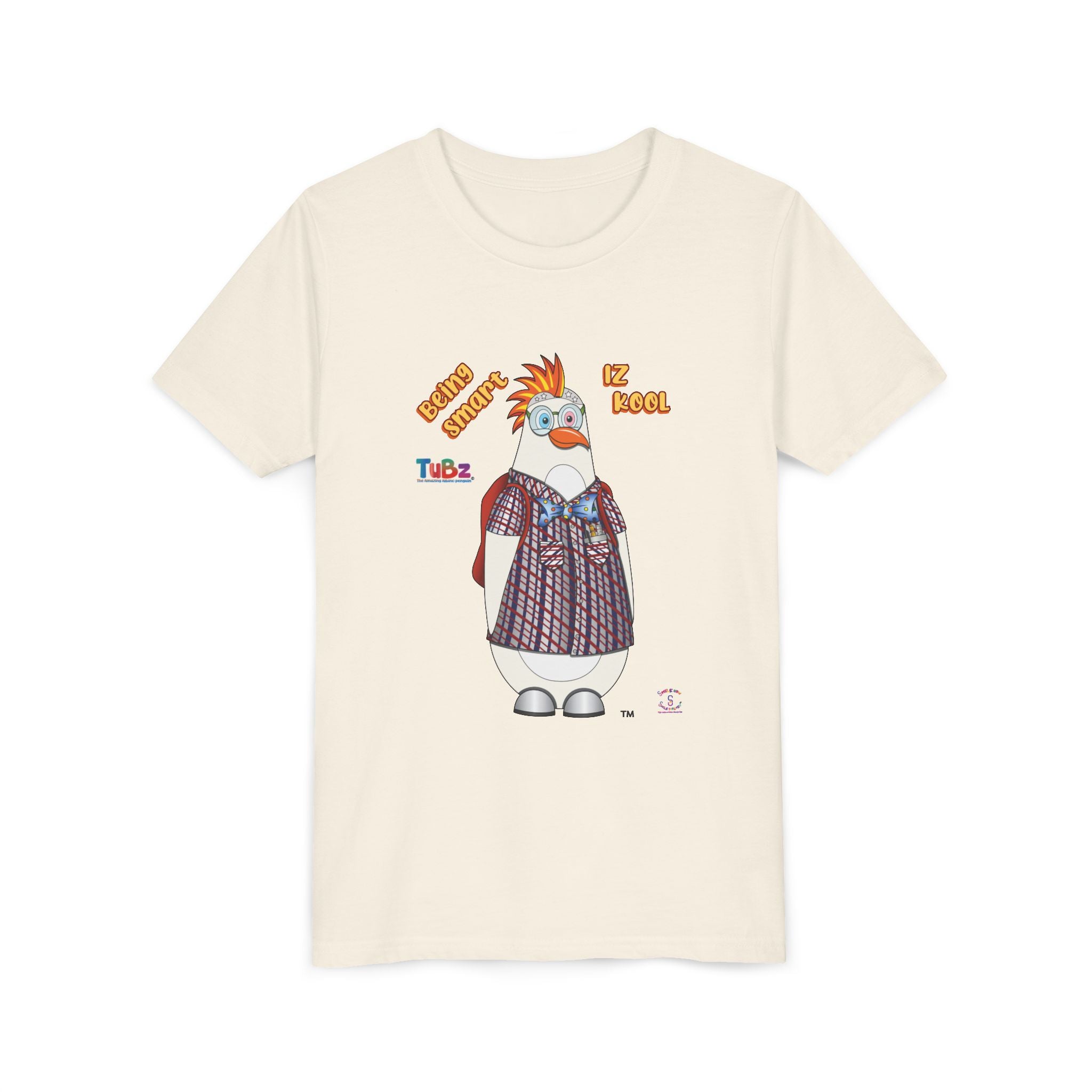 TuBz™ "Being Smart Iz Kool" Youth Graphic T-Shirt - Educational Kids Tee | TuBz4Kidz