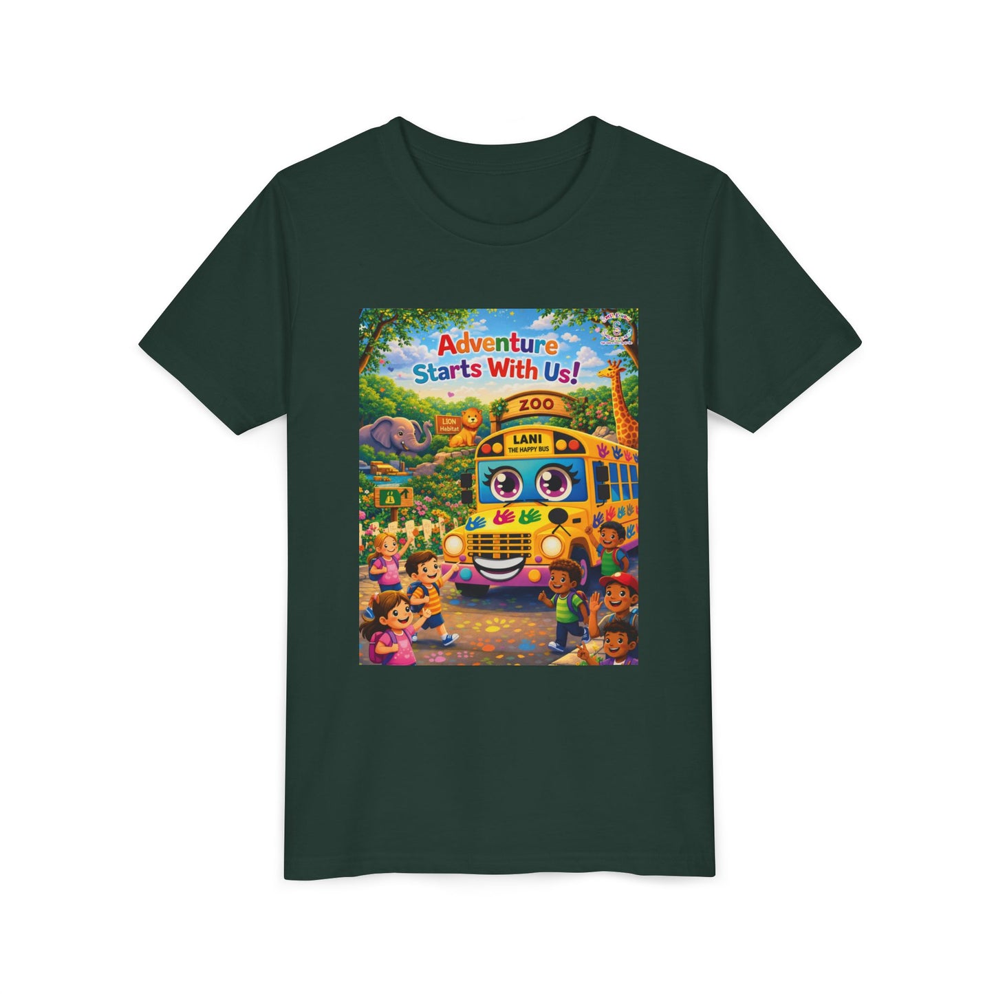 Lani™ Youth Short Sleeve Tee – "Adventure Starts With Us!" Graphic
