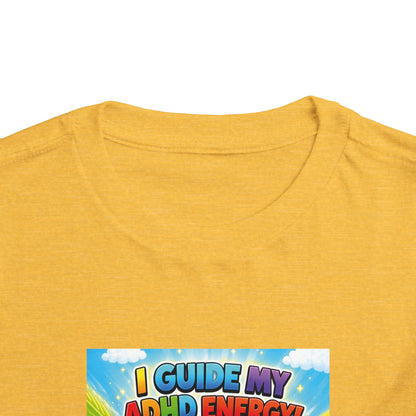 Potz™ Toddler Short Sleeve Tee – "I Guide My ADHD Energy!" Graphic Tee | Smile Universe Collection