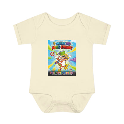 Potz™ Infant Baby Rib Bodysuit – "I Guide My ADHD Energy!" Graphic Onesie | Smile Universe Collection