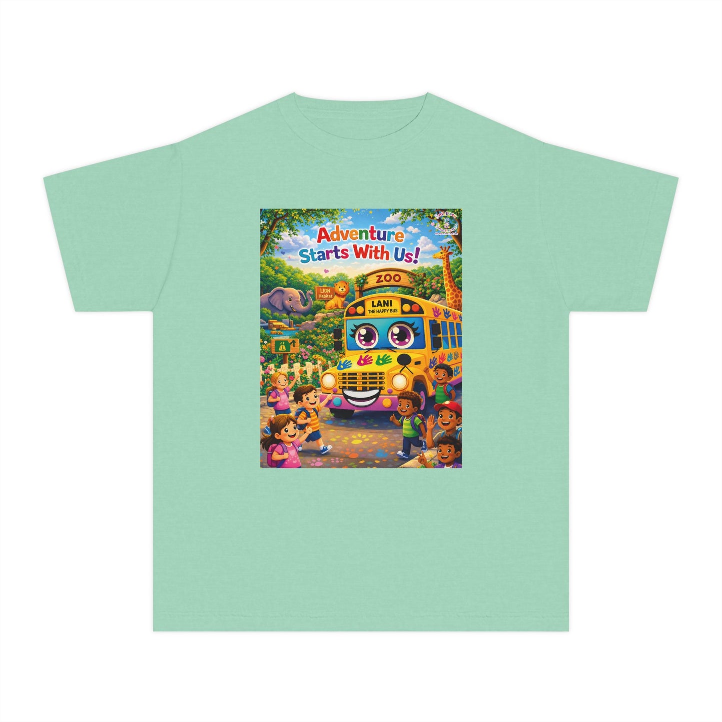 Lani™ Youth Midweight Tee – "Adventure Starts With Us!" Graphic