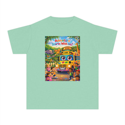 Lani™ Youth Midweight Tee – "Adventure Starts With Us!" Graphic