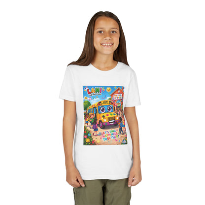 Lani™ Youth Short Sleeve Tee – "Let's Sing Happiness Together!" Graphic