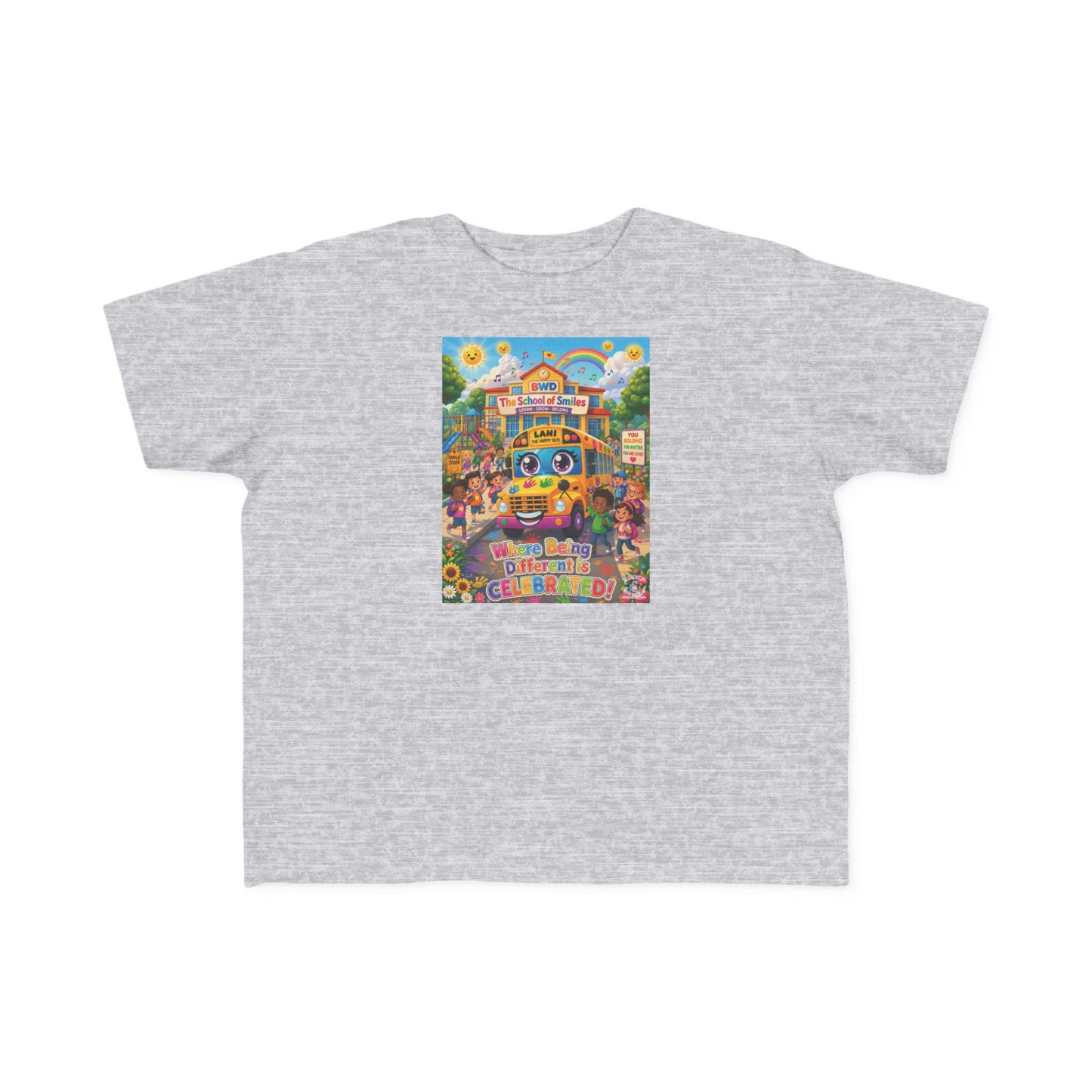 Lani™ Toddler's Fine Jersey Tee – "Where Being Different is CELEBRATED!" Graphic Shirt