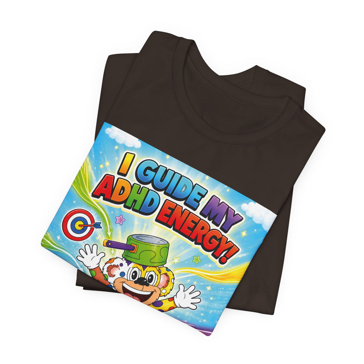 Potz™ Unisex Jersey Short Sleeve Tee – "I Guide My ADHD Energy!" Graphic Tee | Smile Universe Collection