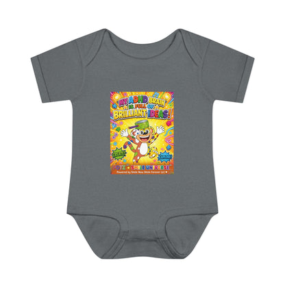 Potz™ Infant Baby Rib Bodysuit – "My ADHD Brain is Full of Brilliant Ideas!" Graphic Onesie | Smile Universe Collection