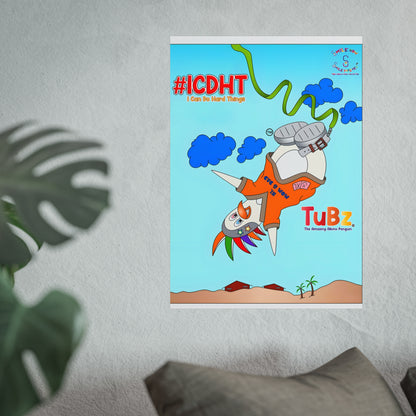 TuBz™ "I Can Do Hard Things" Fine Art Poster - Premium Inspirational Wall Decor for Kids