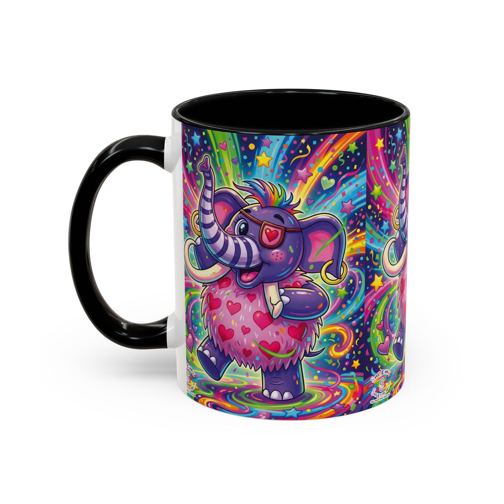 Piklez™ 11oz, 15oz Accent Coffee Mug – "Born to Celebrate!" Graphic | Smile Universe Collection
