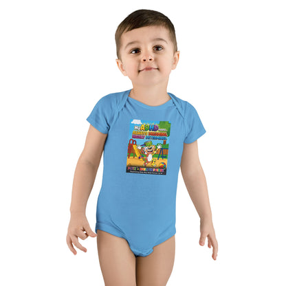Potz™ Baby Short Sleeve Onesie® – "My ADHD Means Always Dreaming, Highly Determined" Graphic Bodysuit | Smile Universe Collection