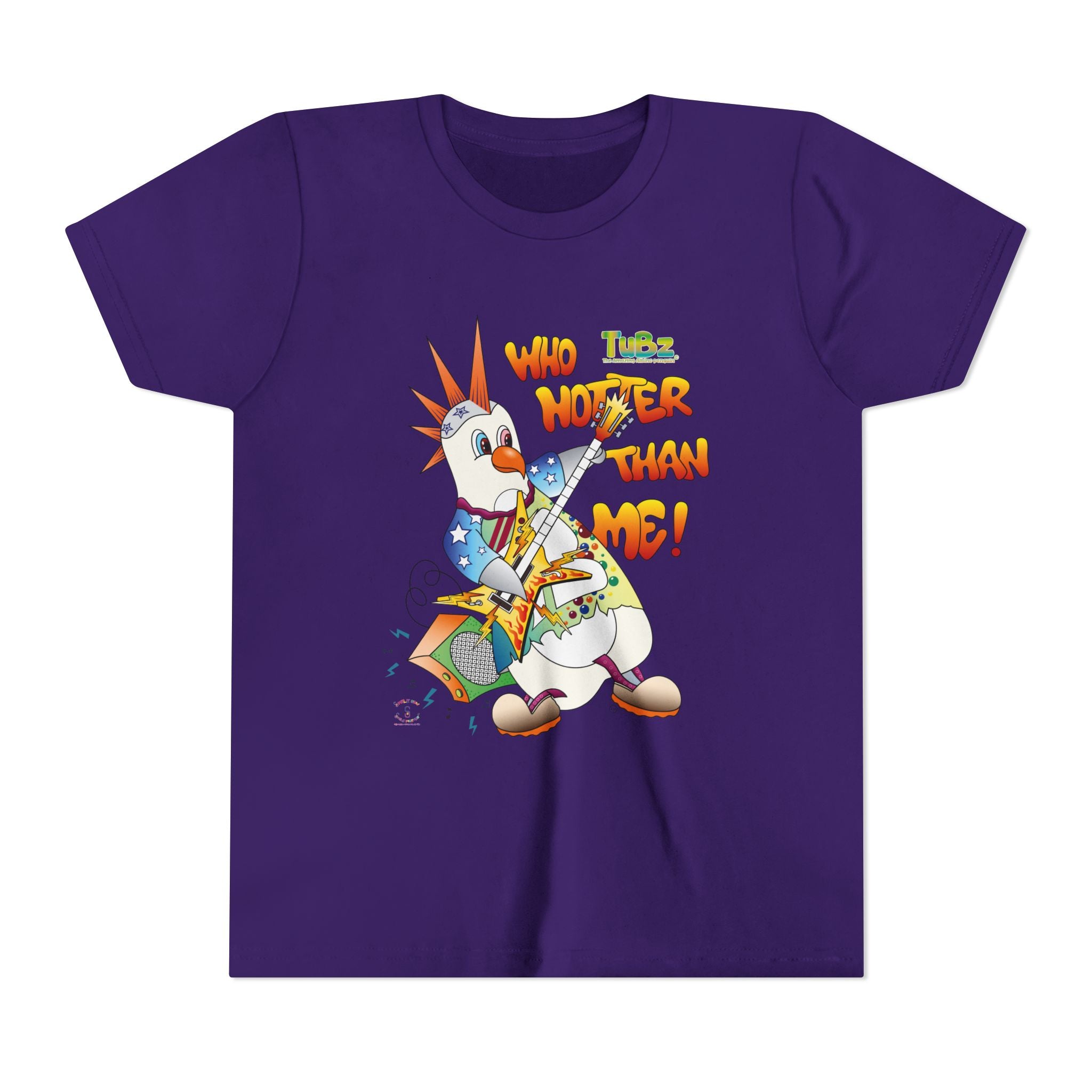 TuBz™ Rockstar Kids T-Shirt - "Who Hotter Than Me!" Graphic Tee | Smile Universe TuBz4Kidz Collection
