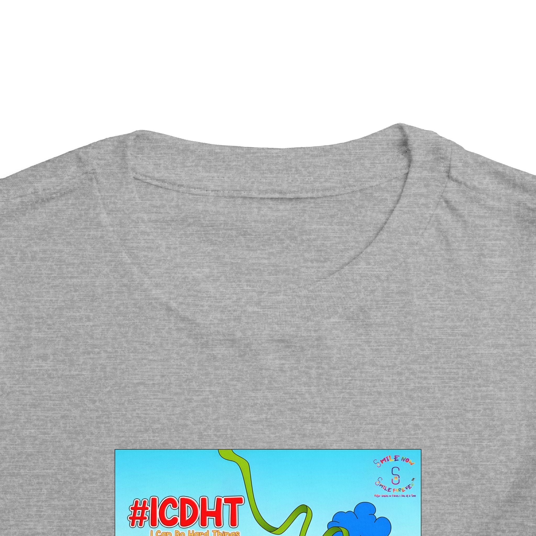 TuBz™ "I Can Do Hard Things" Toddler T-Shirt | Toddler Short Sleeve Tee  - Positive Kids Graphic Tee