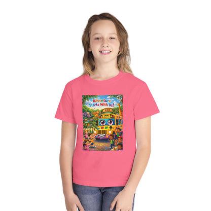 Lani™ Youth Midweight Tee – "Adventure Starts With Us!" Graphic