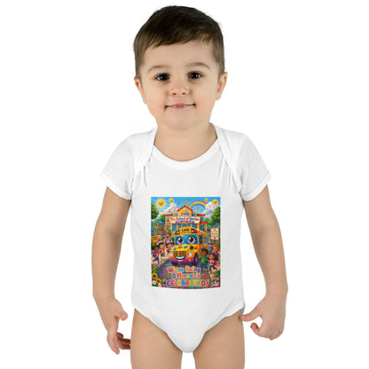 Lani™ Infant Baby Rib Bodysuit – "Where Being Different is CELEBRATED!" Graphic