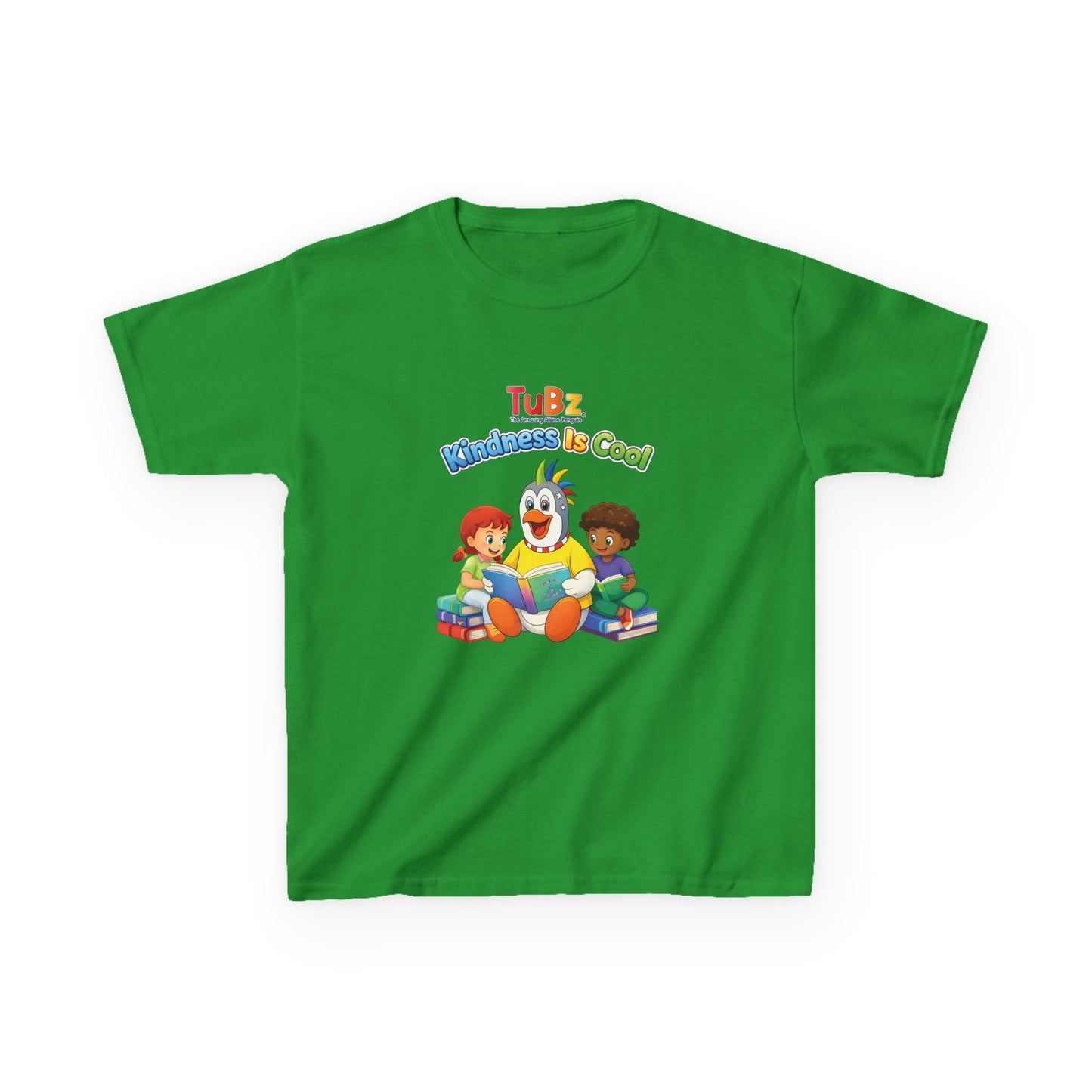 TuBz™ "Kindness Is Cool" Kids T-Shirt - Positive Message Graphic Tee | Smile Universe TuBz4Kidz