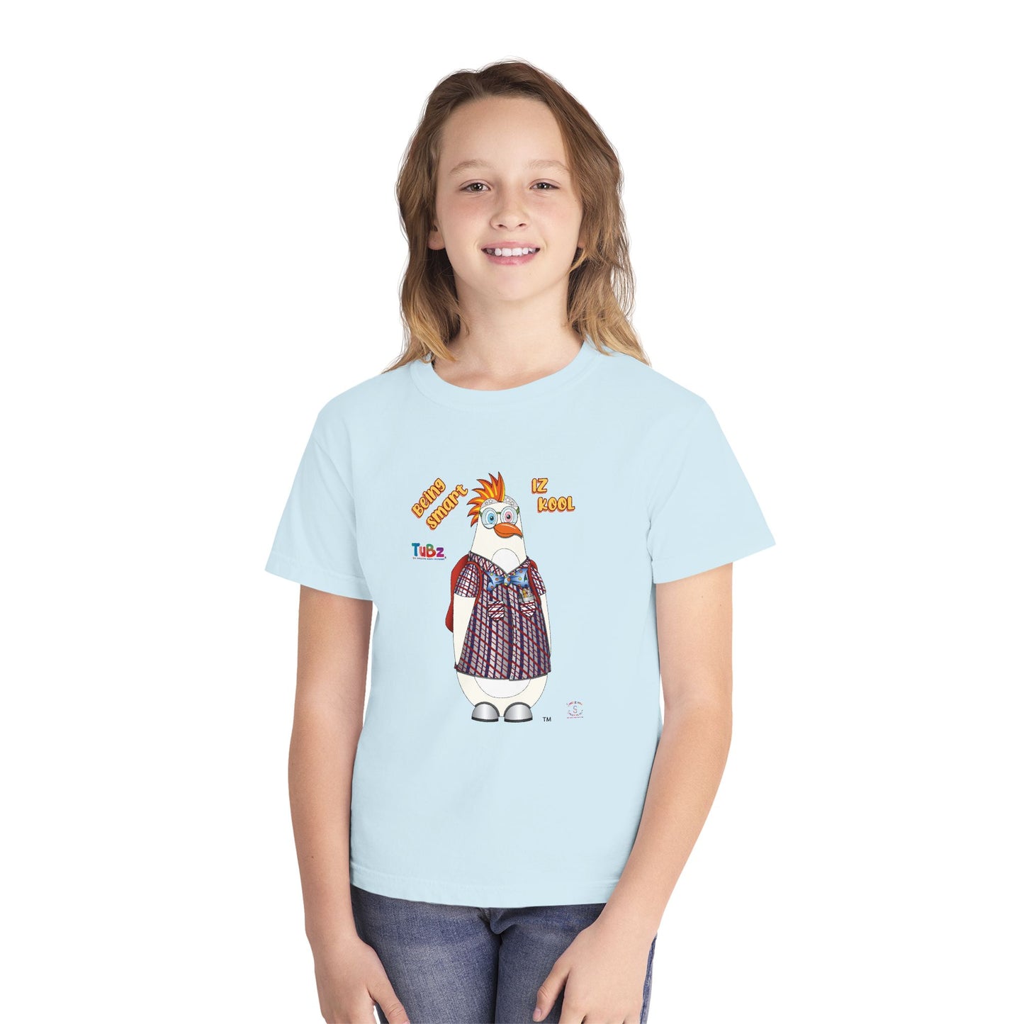 TuBz™ "Being Smart Iz Kool" Youth Graphic T-Shirt - Educational Kids Tee | TuBz4Kidz