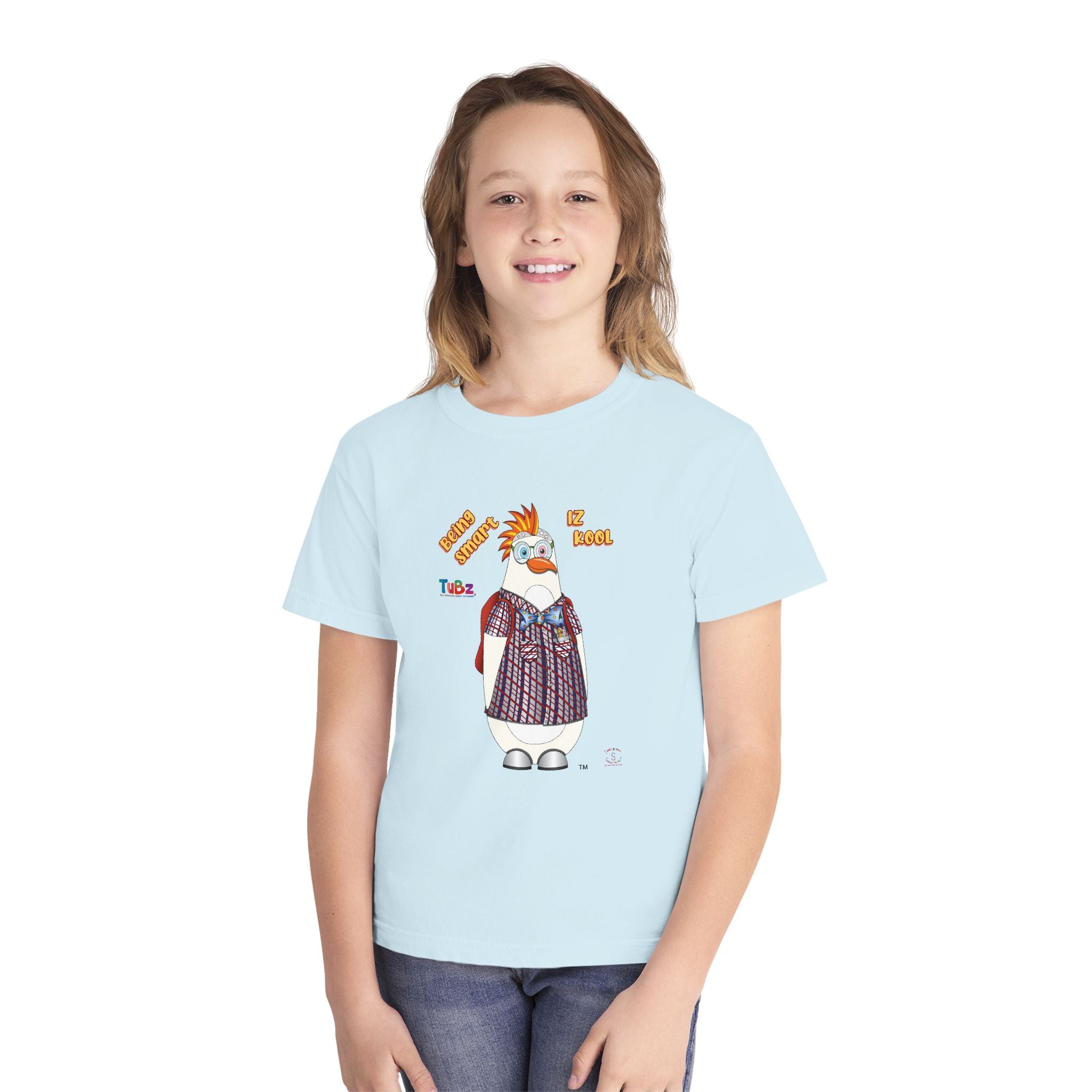 TuBz™ "Being Smart Iz Kool" Youth Graphic T-Shirt - Educational Kids Tee | TuBz4Kidz