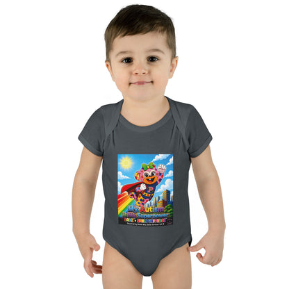 Panz™ Infant Baby Rib Bodysuit – "My Autism is My Superpower" Graphic | Smile Universe Collection
