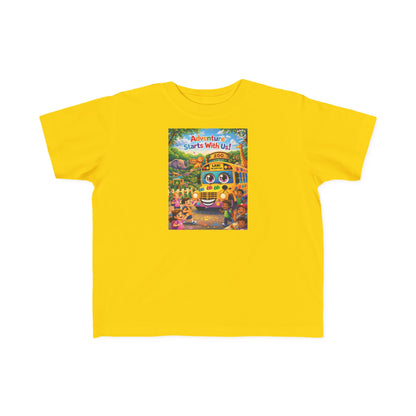 Lani™ Toddler's Fine Jersey Tee – "Adventure Starts With Us!" Graphic