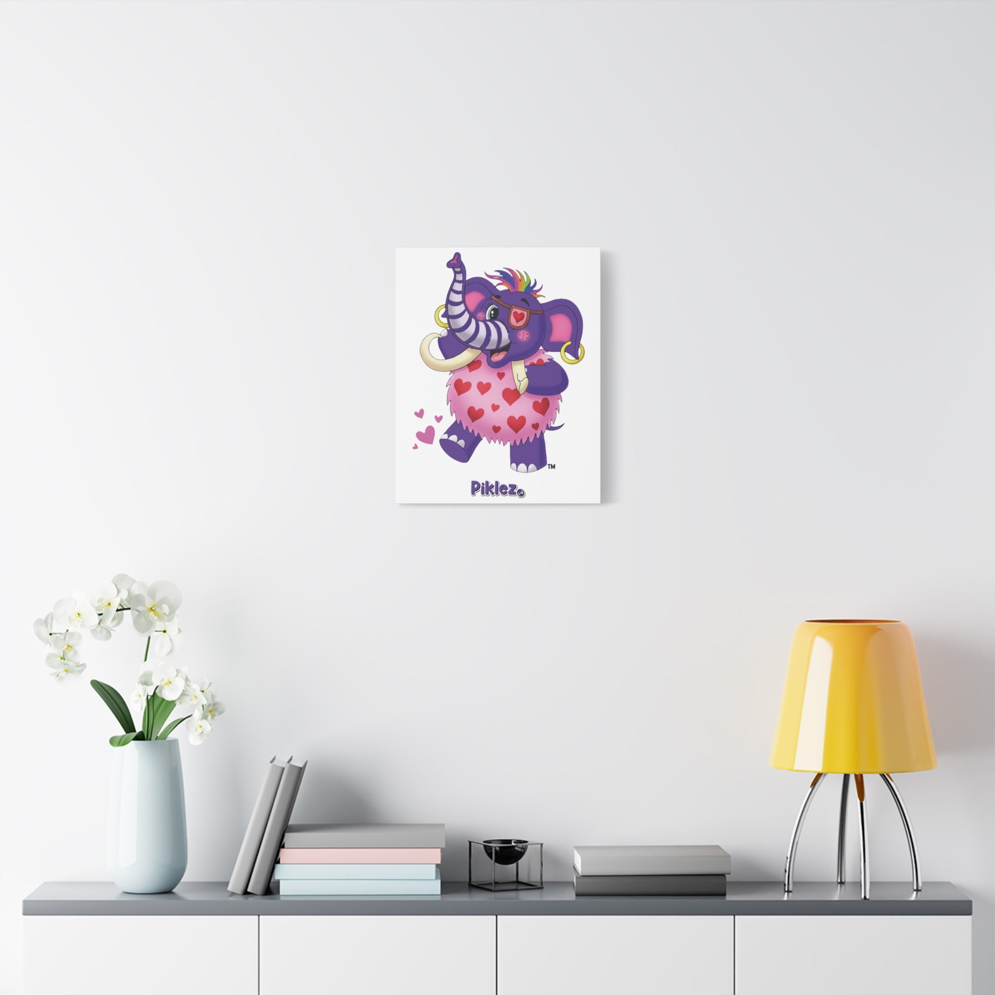 Piklez™ Matte Canvas, Stretched 1.25" – "Full of Love!" Graphic Wall Art | Smile Universe Collection