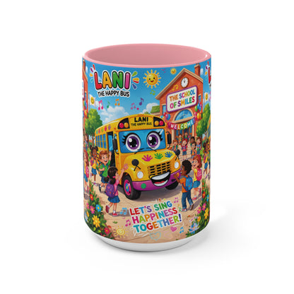 Lani™ Accent Mug – "Let's Sing Happiness Together!" Graphic