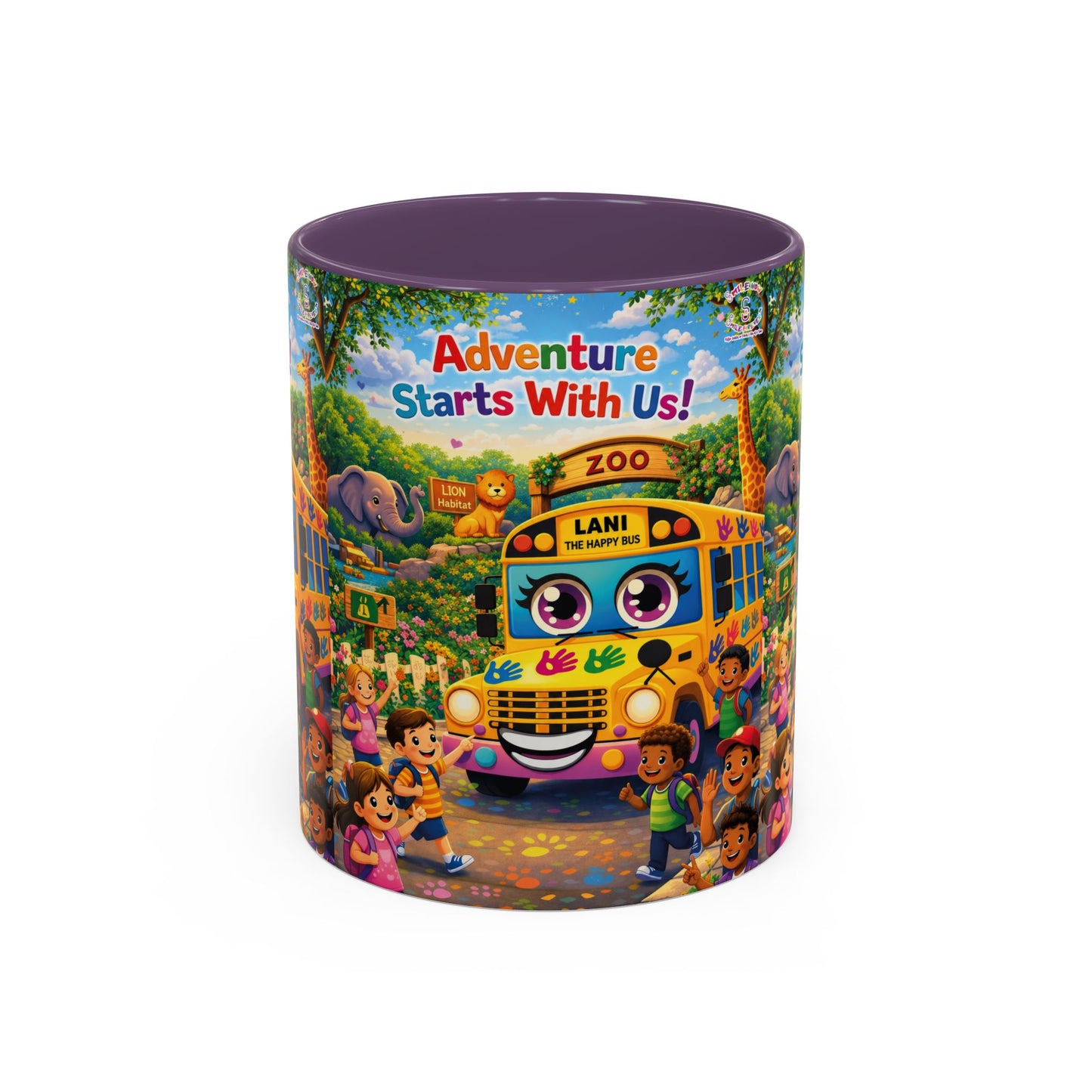 Lani™ Accent Coffee Mug (11oz & 15oz) – "Adventure Starts With Us!" Graphic