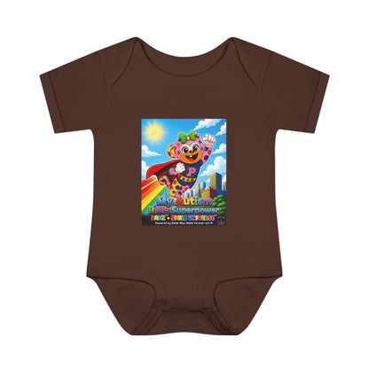 Panz™ Infant Baby Rib Bodysuit – "My Autism is My Superpower" Graphic | Smile Universe Collection