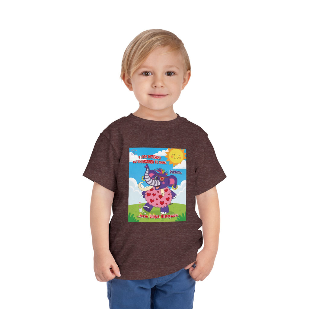 Piklez™ Toddler Tee – “Destined to Shine” Graphic Shirt | Smile Universe Collection
