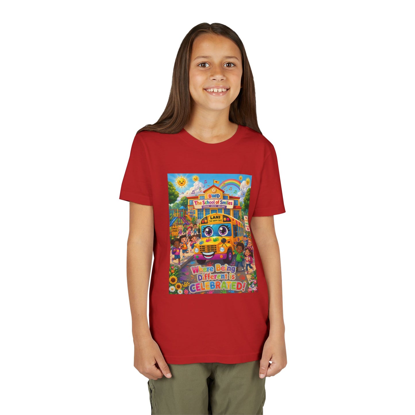 Lani™ Youth Short Sleeve Tee – "Where Being Different is CELEBRATED!" Graphic Shirt