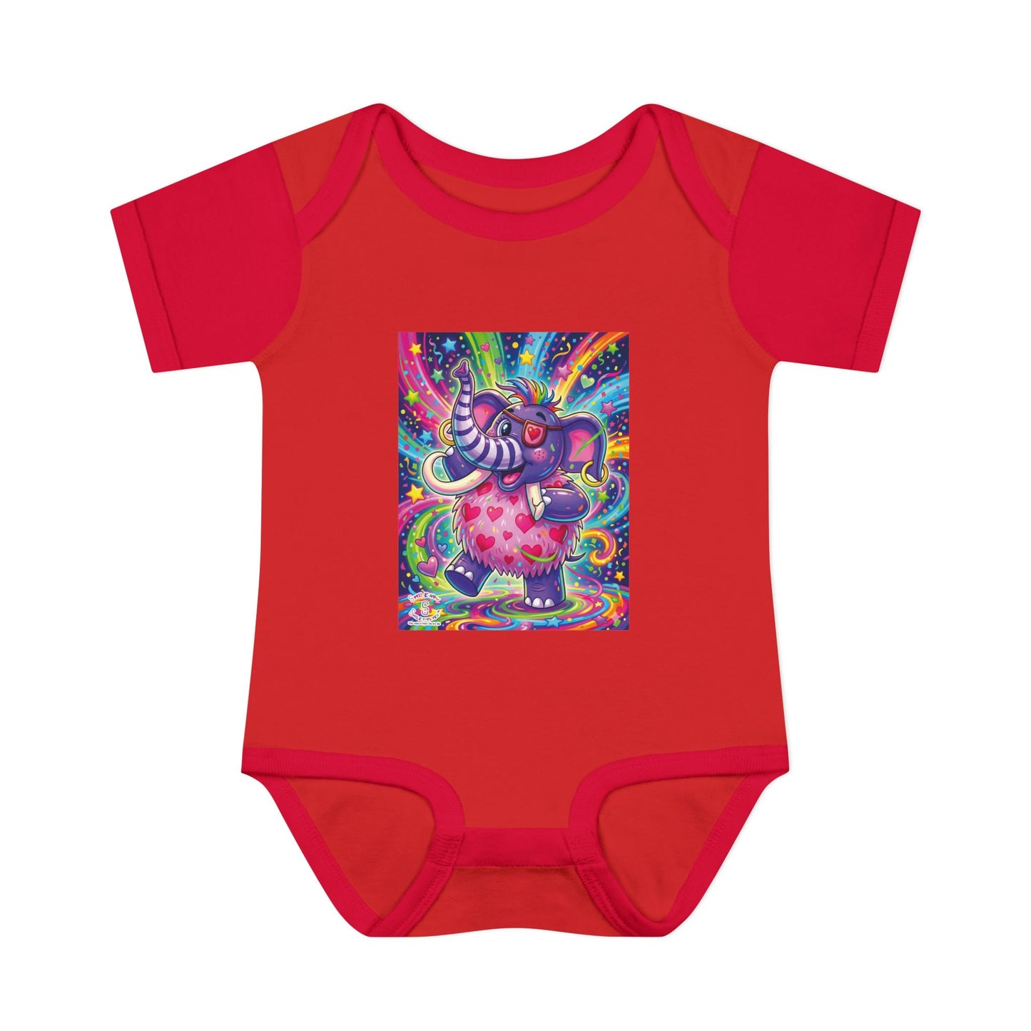 Piklez™ Infant Baby Rib Bodysuit – "Born to Celebrate!" Graphic | Smile Universe Collection