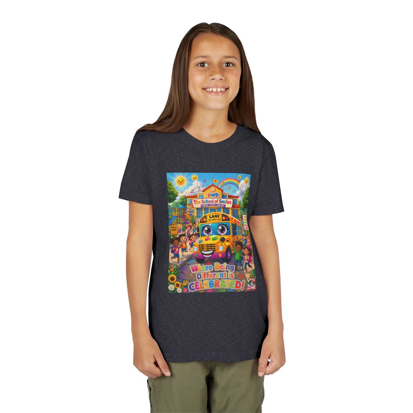 Lani™ Youth Short Sleeve Tee – "Where Being Different is CELEBRATED!" Graphic Shirt