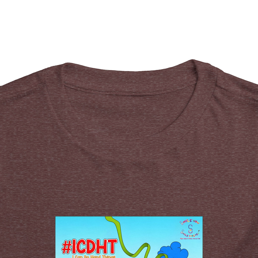 TuBz™ "I Can Do Hard Things" Toddler T-Shirt | Toddler Short Sleeve Tee  - Positive Kids Graphic Tee