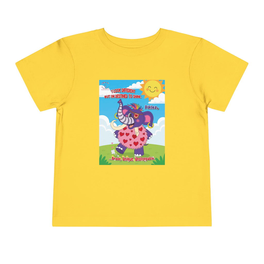 Piklez™ Toddler Tee – “Destined to Shine” Graphic Shirt | Smile Universe Collection