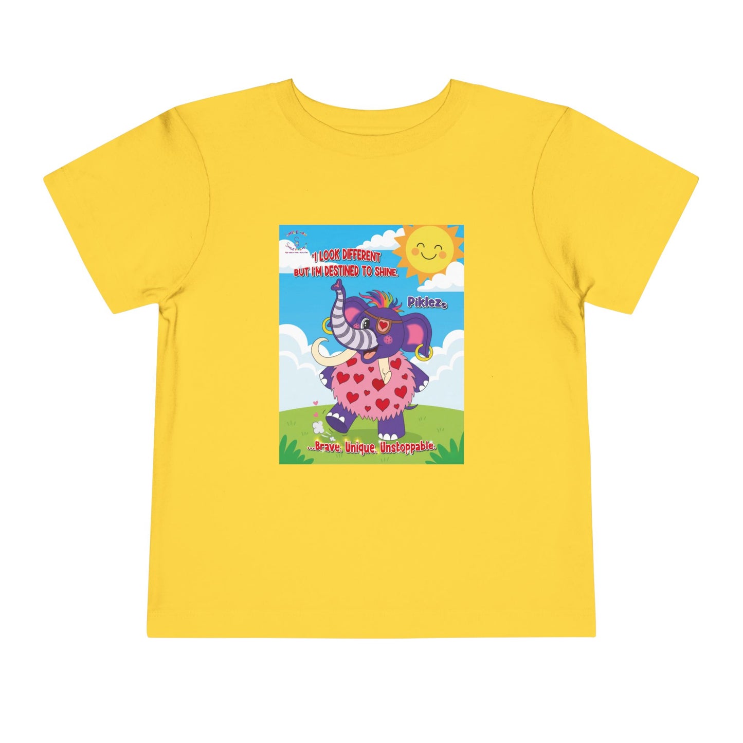 Piklez™ Toddler Tee – “Destined to Shine” Graphic Shirt | Smile Universe Collection
