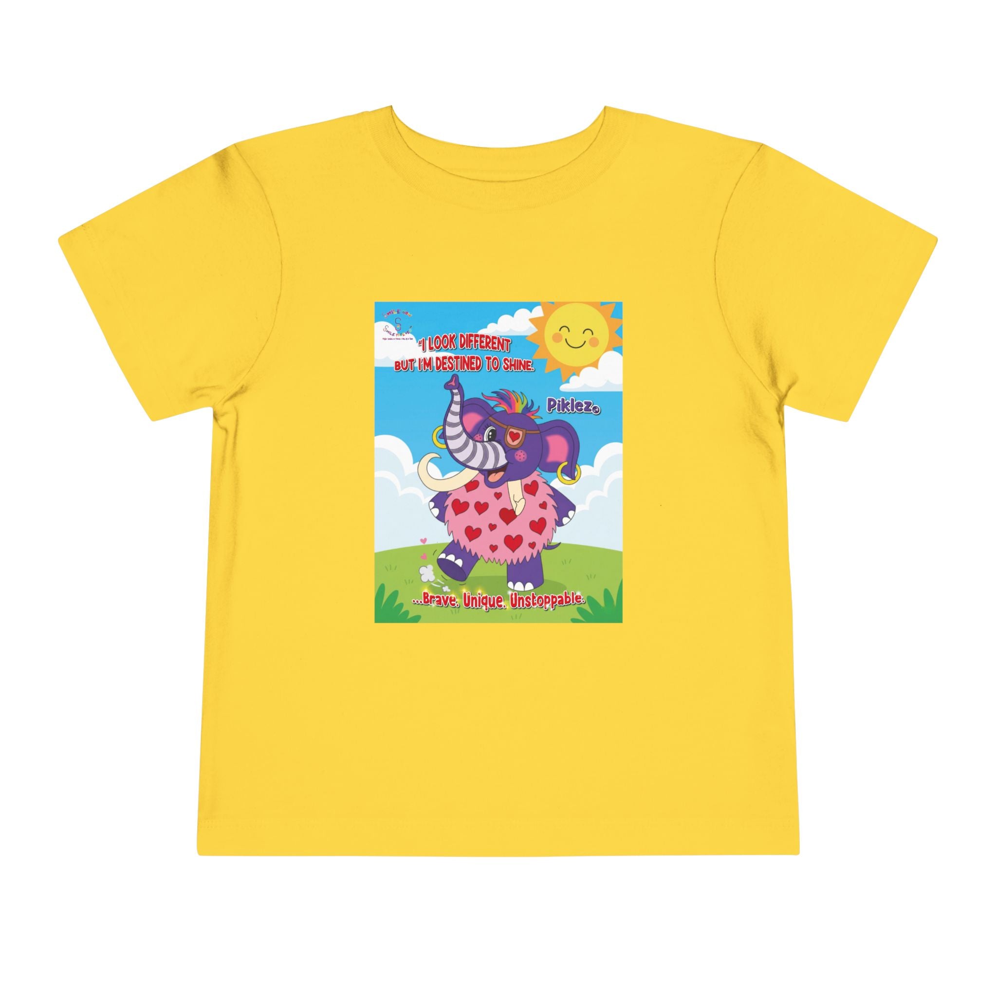 Piklez™ Toddler Tee – “Destined to Shine” Graphic Shirt | Smile Universe Collection