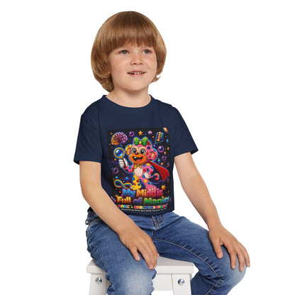 Panz™ Heavy Cotton™ Toddler T-Shirt – "My Mind is Full of Magic" Graphic | Smile Universe Collection